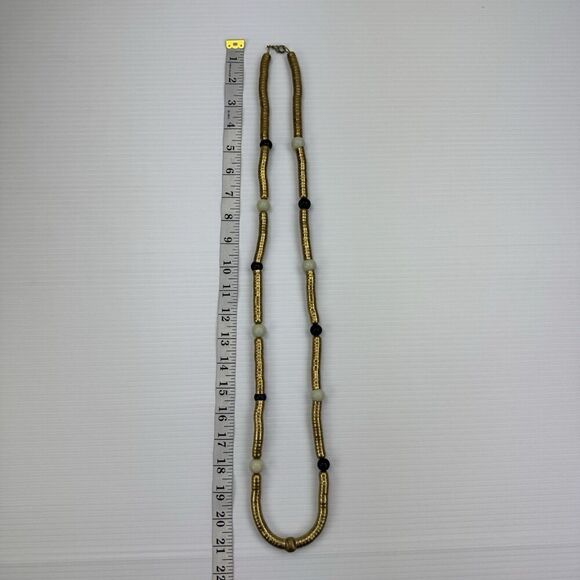 Elegant Gold and Black Necklace - Picture 5 of 6